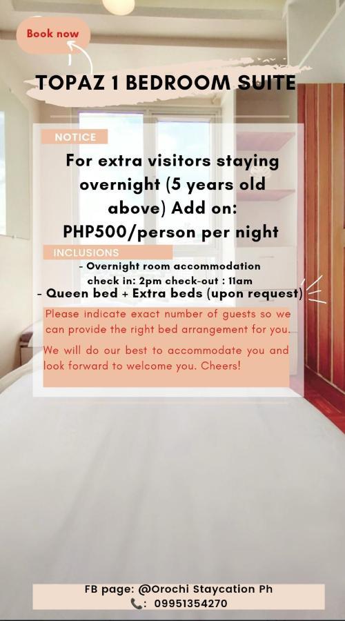 Topaz 1 Bedroom Suite Orochi Staycation Ph At Centrio Towers Cagayan de Oro Ngoại thất bức ảnh